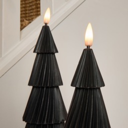 OHS 2 Pack LED Tree Candles - Black - thumbnail 2