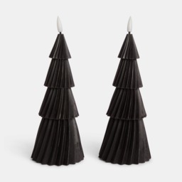 OHS 2 Pack LED Tree Candles - Black - thumbnail 3