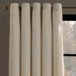 "OHS Teddy Thermal Curtains, Cream - 66 x 72""" - thumbnail 3