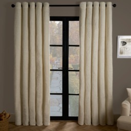 "OHS Teddy Thermal Curtains, Cream - 66 x 72""" - thumbnail 2
