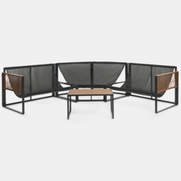 OHS Santorini 5 Seater Corner Sofa Set - Chocolate - thumbnail 4