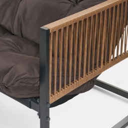 OHS Santorini 5 Seater Corner Sofa Set - Chocolate - thumbnail 5