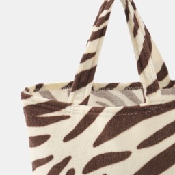 OHS Zebra Beach Towel in a Bag - Brown - thumbnail 5