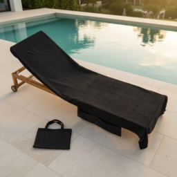 OHS Beach Towel In A Bag - Black - thumbnail 2