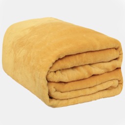 OHS Supersoft Throw, Ochre Yellow - 120 x 150cm - thumbnail 2