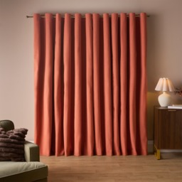 OHS Woven Texture Eyelet Blackout Curtains, Rust - 66 x 72in - thumbnail 4