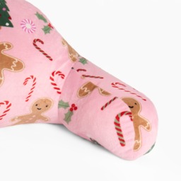 OHS Kids Gingerbread Man Fleece Cuddle Cushion - Pink - thumbnail 5