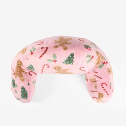 OHS Kids Gingerbread Man Fleece Cuddle Cushion - Pink - thumbnail 4