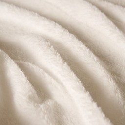 OHS Teddy Fleece Fitted Sheet, White - Super King - thumbnail 3