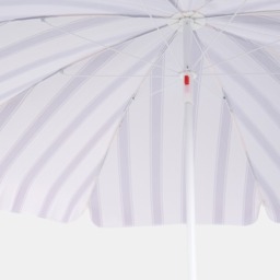 OHS Stripe Print Outdoor Parasol - Chocolate/Cream - thumbnail 4