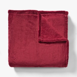 OHS Supersoft Throw, Burgundy - 120 x 150cm - thumbnail 5