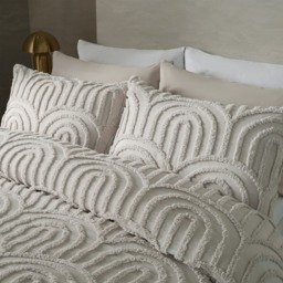 OHS Tufted Arches Duvet Cover Set, Stone - King - thumbnail 3