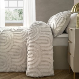 OHS Tufted Arches Duvet Cover Set, Stone - King - thumbnail 5