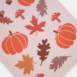 OHS Washable Cosy Autumn Printed Runner - Natural - thumbnail 4