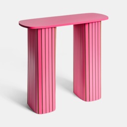 OHS Madison Ribbed Console Table - Hot Pink - thumbnail 3
