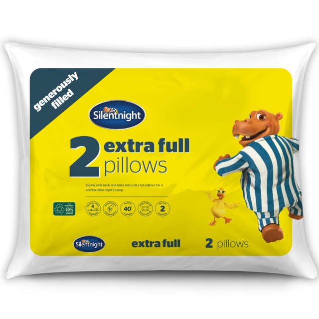Silentnight Extra full Pillow Pair, 2 Pack - White - image 1