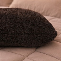 OHS Teddy Bolster Pillow -  Coffee - thumbnail 2