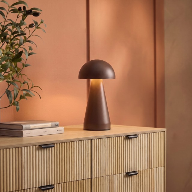 OHS Mushroom Rechargeable Table Lamp - Coffee - image 1