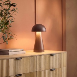 OHS Mushroom Rechargeable Table Lamp - Coffee - thumbnail 4