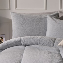 OHS Teddy Coverless 10.5 Duvet & Pillowcase, Silver - Single - thumbnail 3