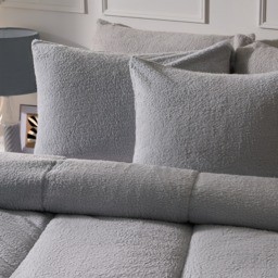 OHS Teddy Coverless 10.5 Duvet & Pillowcase, Silver - Single - thumbnail 4