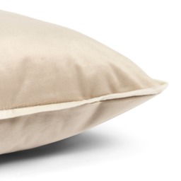 OHS Matte Velvet Piped Edge Cushion Covers, Mink - 45 x 45cm - thumbnail 5