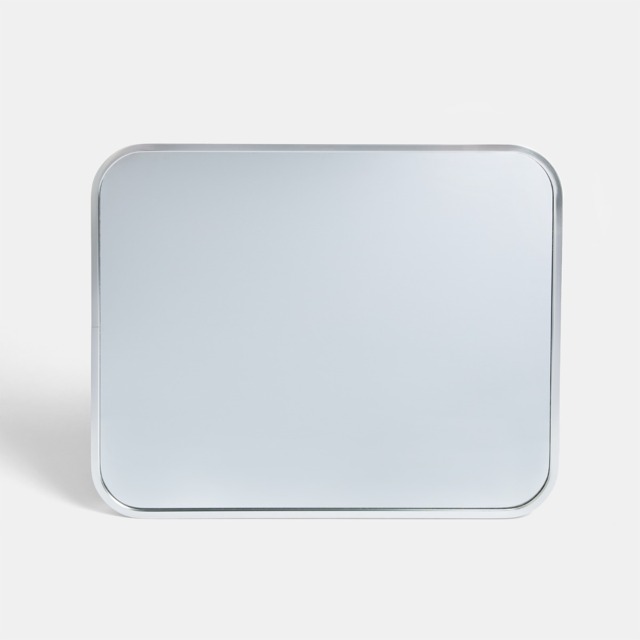 OHS Framed Bathroom Wall Vanity Mirror - Silver - image 1