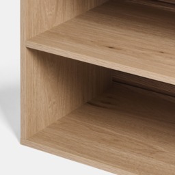 OHS Dallas 3 Cube Slat Panel TV Unit - Natural Wood - thumbnail 5