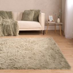 OHS Fluffy Rug, Sage - 80 x 150 cm - thumbnail 2
