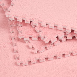 OHS 9 Piece Interlocking Teddy Tiles - Pink - thumbnail 5