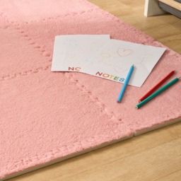 OHS 9 Piece Interlocking Teddy Tiles - Pink - thumbnail 2