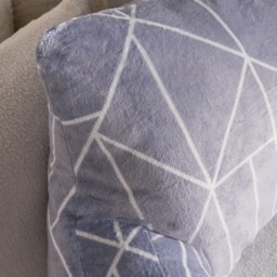 OHS Geometric Cuddle Cushion - Grey - thumbnail 3
