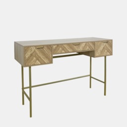 OHS Chevron Dressing Table - Light Wood - thumbnail 4
