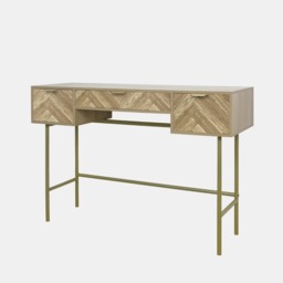 OHS Chevron Dressing Table - Light Wood - thumbnail 3
