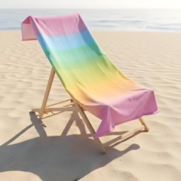 OHS Ombre Print Beach Towel - Multi - thumbnail 2
