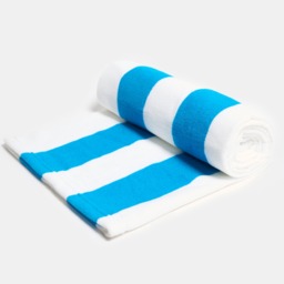 OHS Vertical Stripe Beach Towel - Sea Blue - thumbnail 4