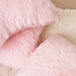 OHS 4 Pack Fluffy Cushion Covers with Cushion - Blush - thumbnail 5