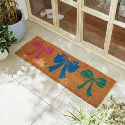 OHS Bow Print Runner Coir Mat - Natural - thumbnail 1