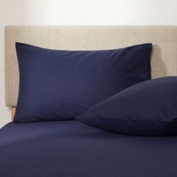 OHS 2 Pack Cotton Housewife Pillowcases - Navy