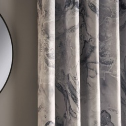 "OHS Marble Print Blackout Curtain, Grey - 90 x 90""" - thumbnail 3