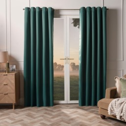"OHS Eyelet Blackout Curtains, Forest Green - 228 x 228cm (90"" x 90"")"