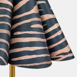 OHS Zebra Print Rechargeable Lamp - Brown - thumbnail 2
