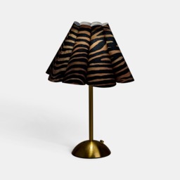 OHS Zebra Print Rechargeable Lamp - Brown - thumbnail 5
