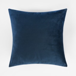 OHS 2 Pack Matte Velvet Cushion Covers, Navy - 45 x 45cm - thumbnail 3