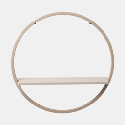 OHS Circle Towel Holder With Shelf - Natural - thumbnail 2