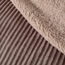 OHS Ribbed Fleece Duvet Cover Set, Natural - King - thumbnail 3