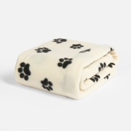 OHS Pet Paw Print Fleece Throw - Cream - thumbnail 5