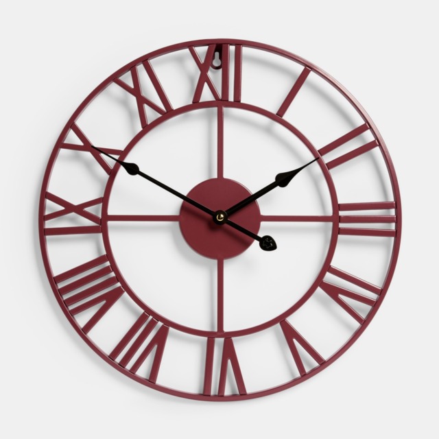 OHS Skeleton Wall Clock - Berry - image 1