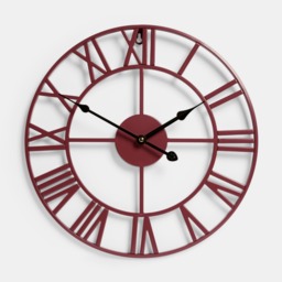 OHS Skeleton Wall Clock - Berry
