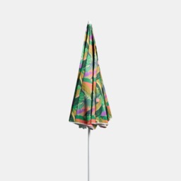 OHS Palm Print Outdoor Parasol - Green - thumbnail 5